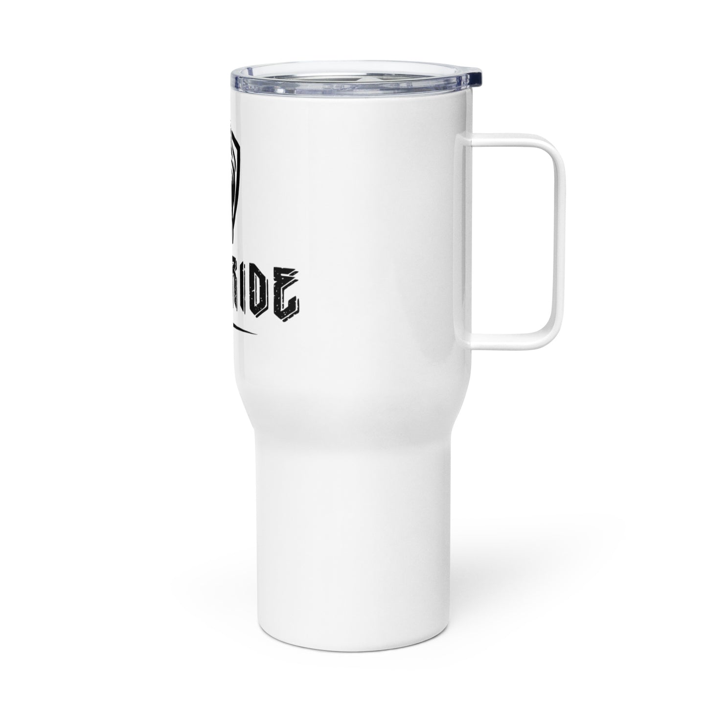 Travel mug with a handle