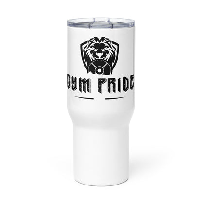 Travel mug with a handle