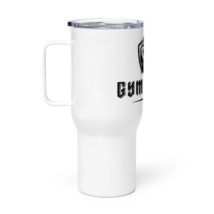 Travel mug with a handle